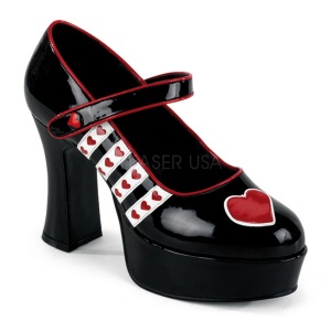 Black 11 cm QUEEN-55 Womens Shoes with High Heels