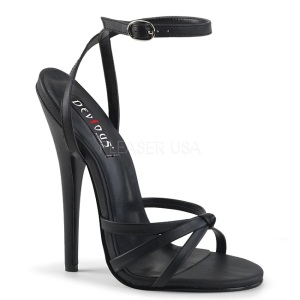 Leatherette 15 cm DOMINA-108 fetish high heeled shoes