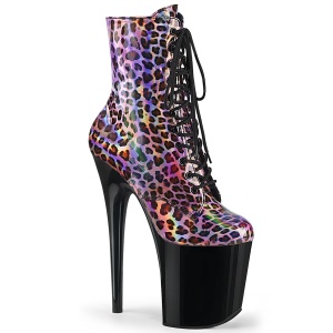 Leopard 20 cm FLAMINGO-1020LP3 Pole dancing ankle boots