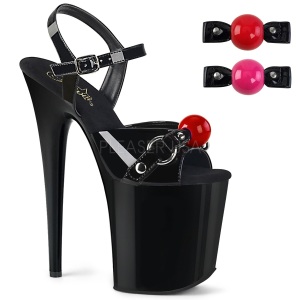 Patent 20 cm Pleaser FLAMINGO-809GB platform sandals