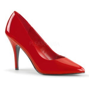 Red Shiny 10 cm VANITY-420 Pumps High Heels for Men