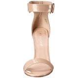 Beige 13 cm Pleaser AMUSE-10 high heeled sandals