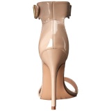 Beige 13 cm Pleaser AMUSE-10 high heeled sandals