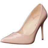 Beige Shiny 10 cm CLASSIQUE-20 Pumps High Heels for Men