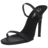 Black 11,5 cm Fabulicious GALA-02 Women Mules Shoes