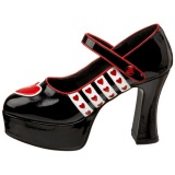 Black 11 cm QUEEN-55 Womens Shoes with High Heels