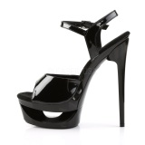 Black 16,5 cm ECLIPSE-609 Platform Stiletto High Heels