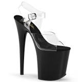 Black 20 cm FLAMINGO-808 High Heels Platform