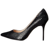 Black Leather 10 cm CLASSIQUE-20SP Women Pumps Shoes Stiletto Heels