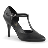 Black Leatherette 10,5 cm VANITY-415 High Heel Pumps for Men