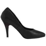 Black Leatherette 10 cm VANITY-420 Pumps High Heels for Men