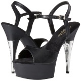 Black Leatherette 15 cm CAPTIVA-609 High Heels Platform