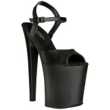 Black Leatherette 20 cm Pleaser XTREME-809 High Heels Platform