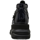 Black Leatherette 7,5 cm NEPTUNE-100 Platform Mens Gothic Shoes