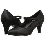 Black Leatherette 8 cm DIVINE-440 High Heel Pumps for Men