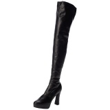 Black Matte 13 cm ELECTRA-3000Z High Heeled Overknee Boots