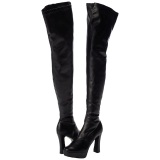 Black Matte 13 cm ELECTRA-3000Z High Heeled Overknee Boots