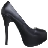 Black Matte 14,5 cm Burlesque BORDELLO TEEZE-06 Platform Pumps