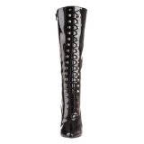 Black Patent 10,5 cm VANITY-2020 High Heeled Lace Up Boots