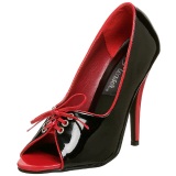 Black Red 12,5 cm SEDUCE-216 Womens Shoes with High Heels