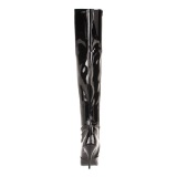 Black Shiny 10,5 cm VANITY-3010 High Heeled Overknee Boots