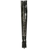 Black Shiny 13 cm SEDUCE-3063 overknee high heel boots