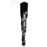 Black Shiny 13 cm SEDUCE-4010 High Heeled Overknee Boots