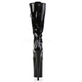 Black Shiny 23 cm Pleaser INFINITY-2020 Platform Knee Boots