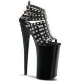 Black Shiny 25,5 cm Pleaser BEYOND-093 High Heels Platform