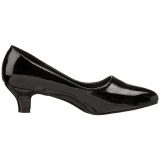 Black Shiny 5 cm FAB-420W High Heel Pumps for Men