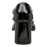 Black Shiny 8 cm GOGO-50 High Heel Pumps for Men