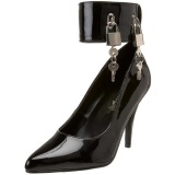 Black Varnished 10,5 cm VANITY-434 Pumps with low heels