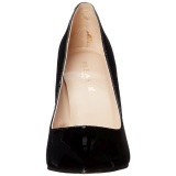 Black Varnished 10 cm CLASSIQUE-20 pointed toe stiletto pumps