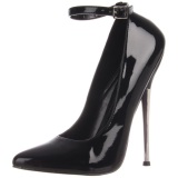 Black Varnished 16 cm DAGGER-12 Women Pumps Shoes Stiletto Heels