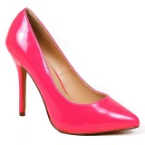 Fuchsia Neon 13 cm AMUSE-20 pointed toe stiletto pumps