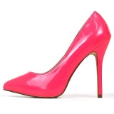 Fuchsia Neon 13 cm AMUSE-20 pointed toe stiletto pumps