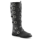 GOTHAM-110 halloween black captain boots cosplay mens boots with buckles