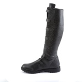 GOTHAM-110 halloween black captain boots cosplay mens boots with buckles