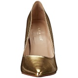 Gold Matte 10 cm CLASSIQUE-20 pointed toe stiletto pumps