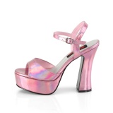 Hologram 13 cm DOLLY-09 platform demoniacult chunky high heels shoes