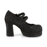 Lace Fabric 9,5 cm DemoniaCult GOTHIKA-09 lolita platform shoes