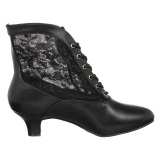 Lace fabric black 5 cm DAME-05 Victorian ankle boots vintage