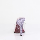 Lavender mules 11,5 cm GALA-01DMM strass high heeled mules