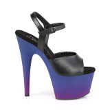 Leatherette 18 cm ADORE-709BP platform pleaser sandals