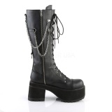 Leatherette DemoniaCult RANGER-303 Mens Lace Up Boots