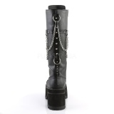 Leatherette DemoniaCult RANGER-303 Mens Lace Up Boots