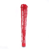 Patent 13 cm SEDUCE-3024 Red high heeled mens thigh high boots