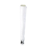 Patent 13 cm SEDUCE-3024 White high heeled mens thigh high boots