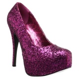 Pink Glitter 14,5 cm Burlesque TEEZE-06GW mens pumps for wide feets