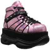 Pink Leatherette 7,5 cm NEPTUNE-100 Platform Mens Gothic Shoes